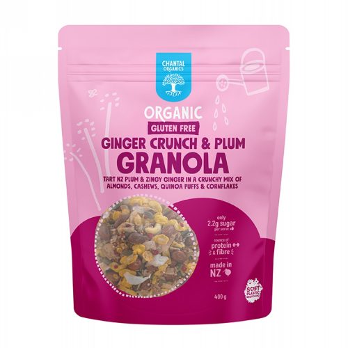 Gluten Free Ginger Crunch & Plum Granola 400g